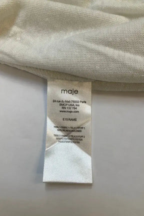 Robe Maje Blanc en Lin