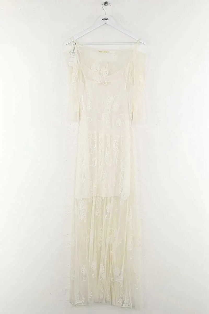 Robe Maje Blanc en Synthétique
