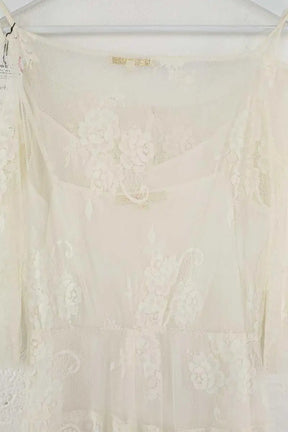 Robe Maje Blanc en Synthétique