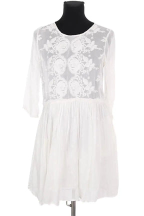 Robe Maje Blanc en Synthétique, taille M - Seconde Main