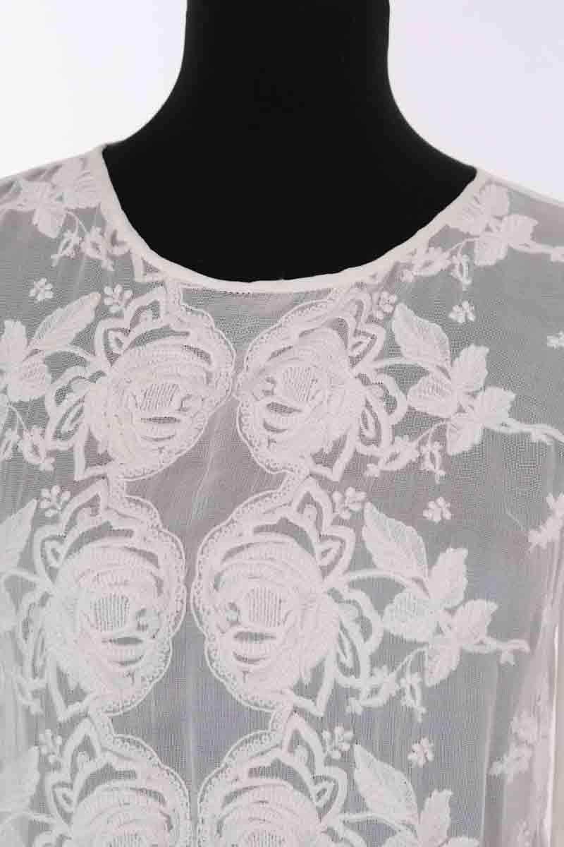 Robe Maje Blanc en Synthétique