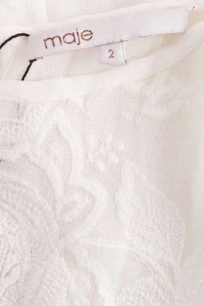 Robe Maje Blanc en Synthétique