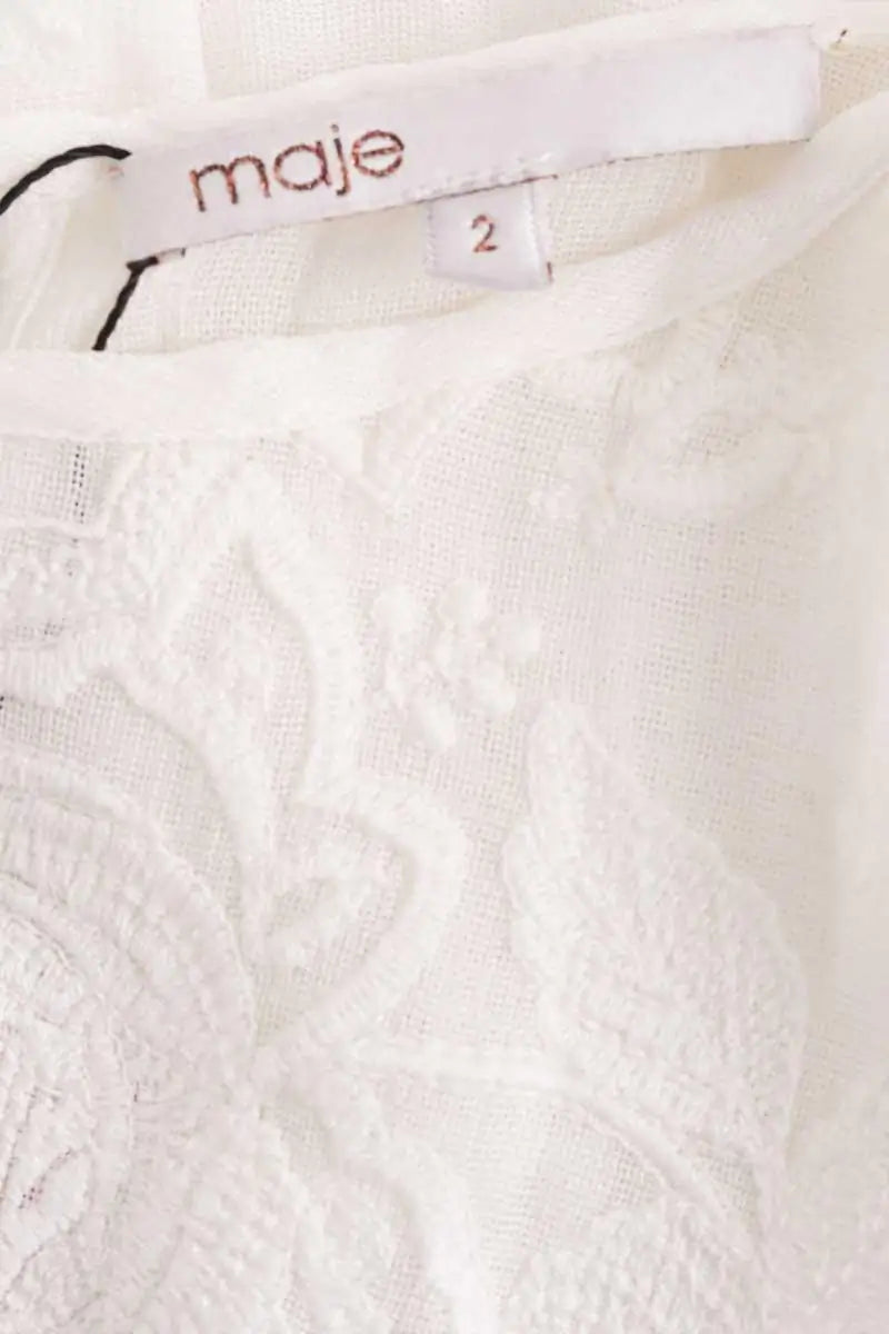 Robe Maje Blanc en Synthétique