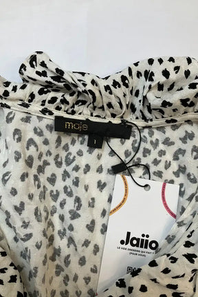 Robe Maje Blanc en Synthétique