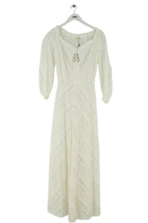 Robe Maje Blanc en Synthétique, taille S - Seconde Main