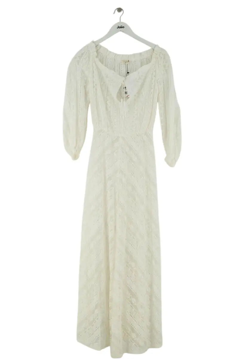 Robe Maje Blanc en Synthétique, taille S - Seconde Main