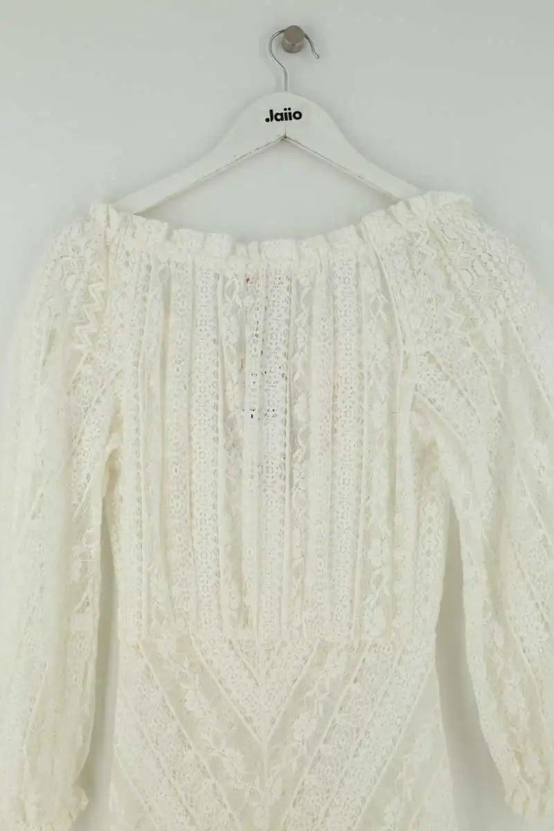 Robe Maje Blanc en Synthétique