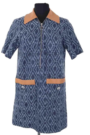 Robe Maje Bleu en Coton, taille S - Seconde Main