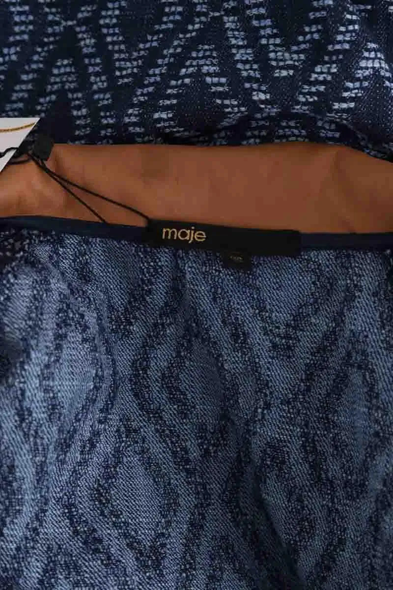 Robe Maje Bleu en Coton