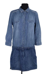 Robe Maje Bleu en Coton, taille S - Seconde Main