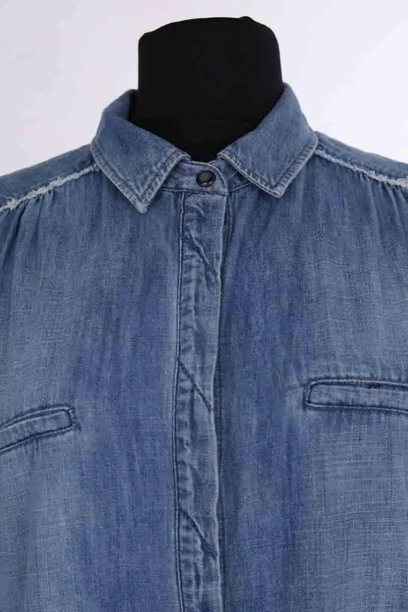 Robe Maje Bleu en Coton
