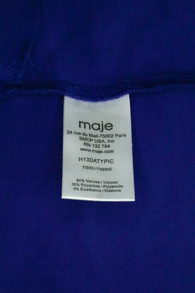 Robe Maje Bleu en Coton