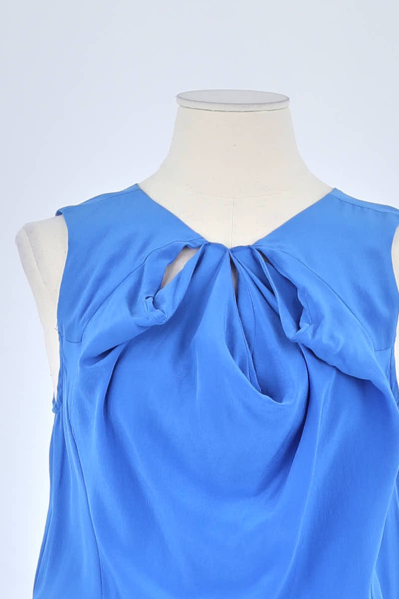 Robe Maje Bleu en Soie