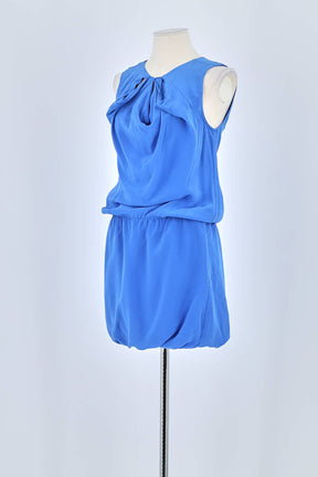 Robe Maje Bleu en Soie