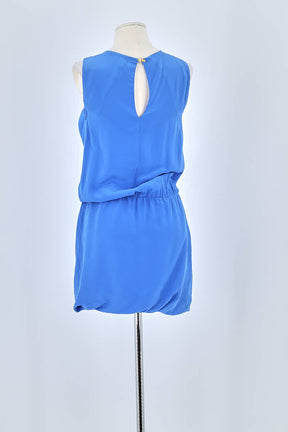 Robe Maje Bleu en Soie