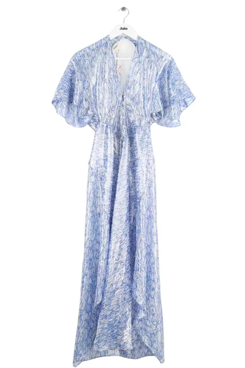 Robe Maje Bleu en Soie, taille S - Seconde Main