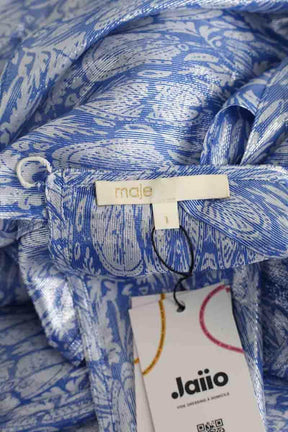 Robe Maje Bleu en Soie