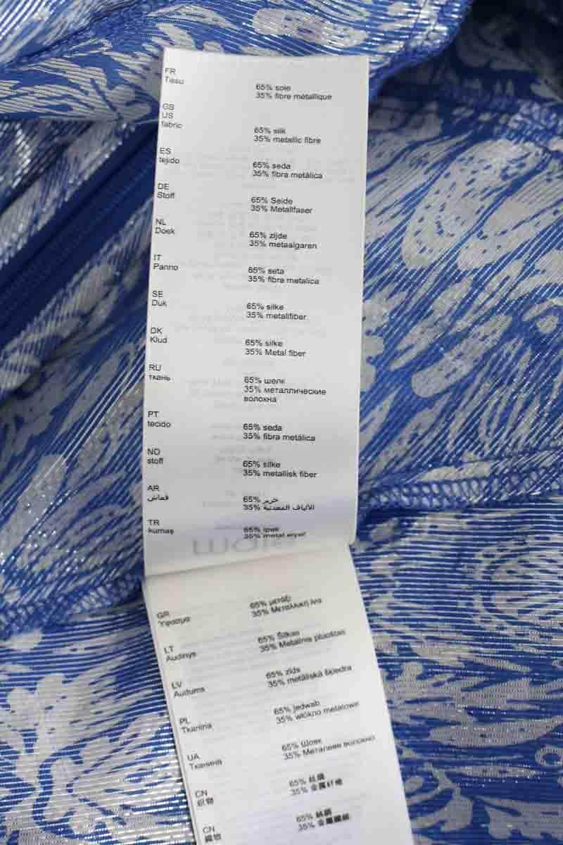Robe Maje Bleu en Soie