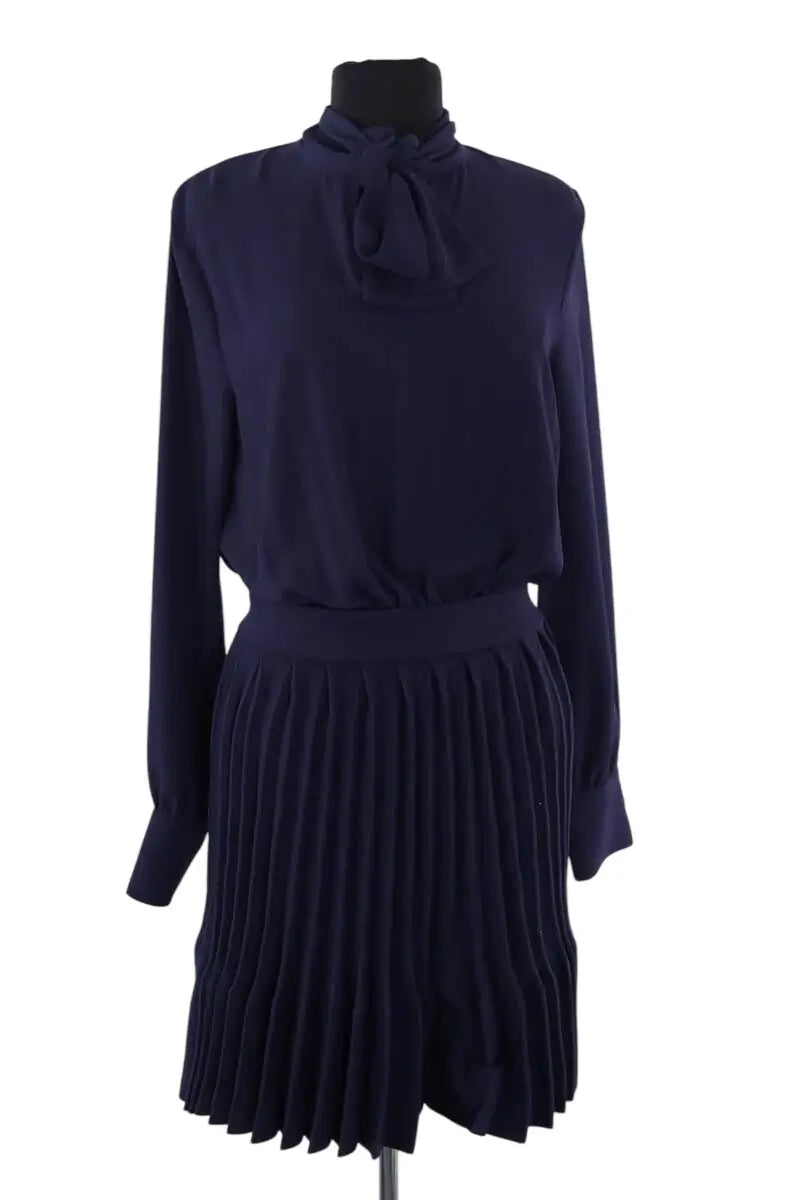Robe Maje Bleu en Synthétique, taille M - Seconde Main