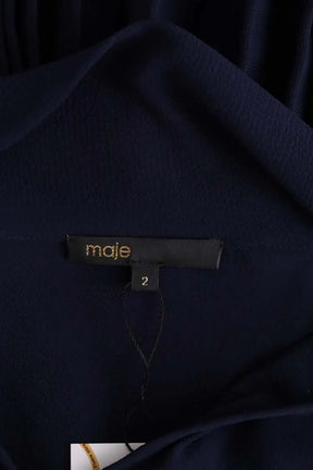 Robe Maje Bleu en Synthétique