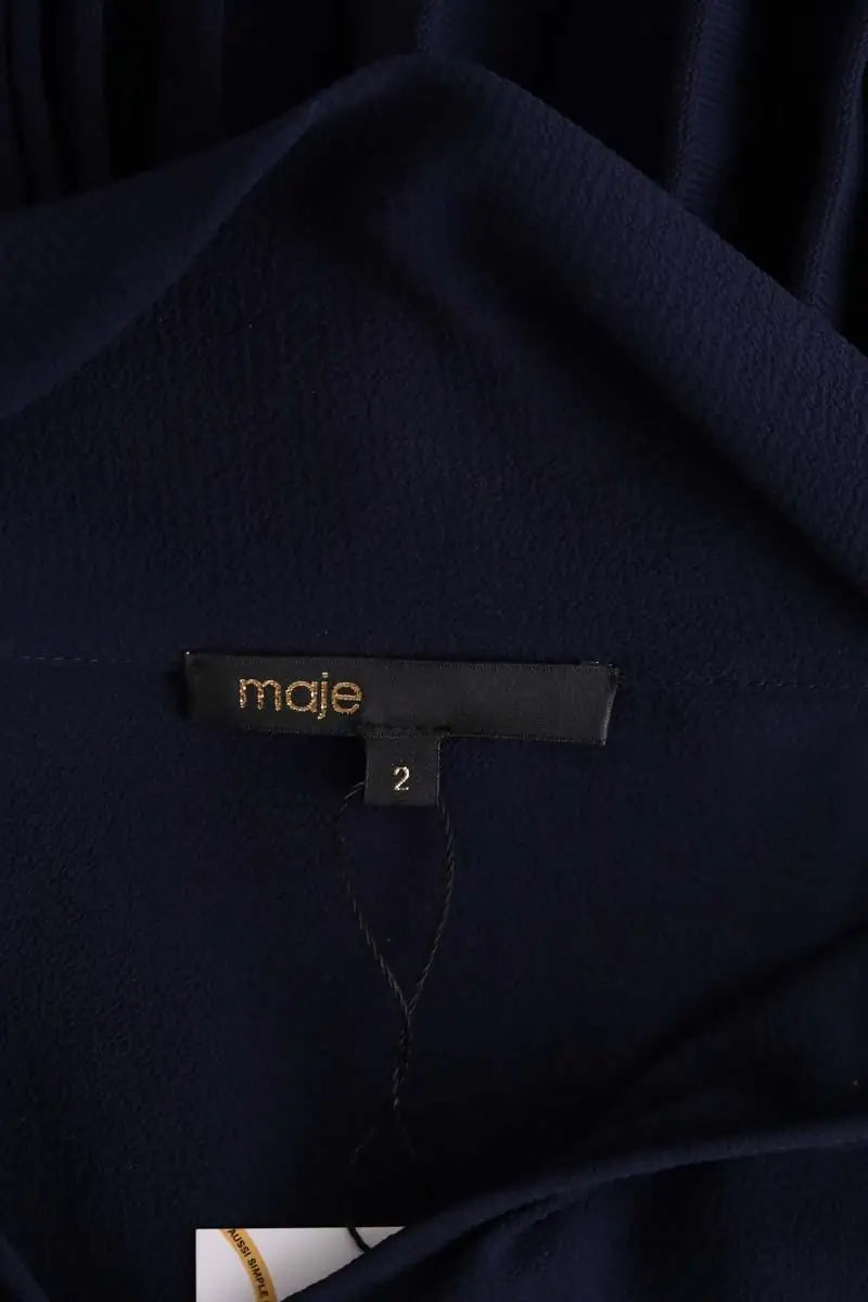 Robe Maje Bleu en Synthétique