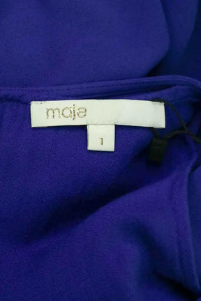 Robe Maje Bleu en Synthétique