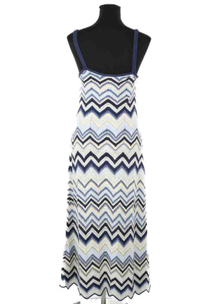 Robe Maje Bleu en Viscose