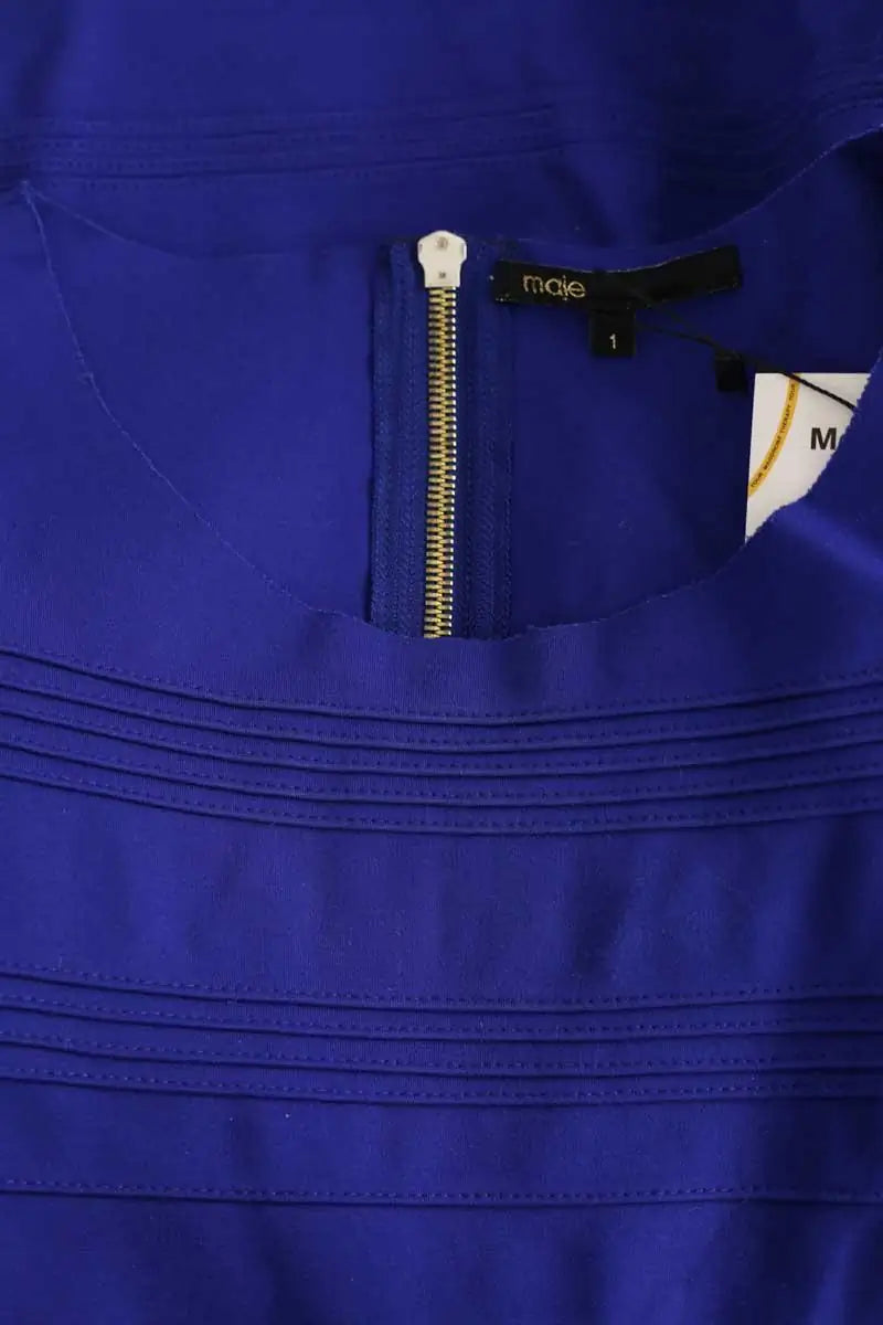 Robe Maje Bleu en Viscose