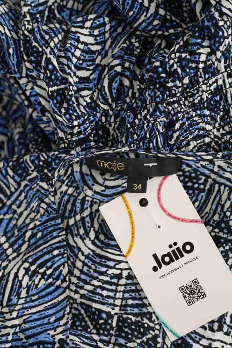 Robe Maje Bleu en Viscose