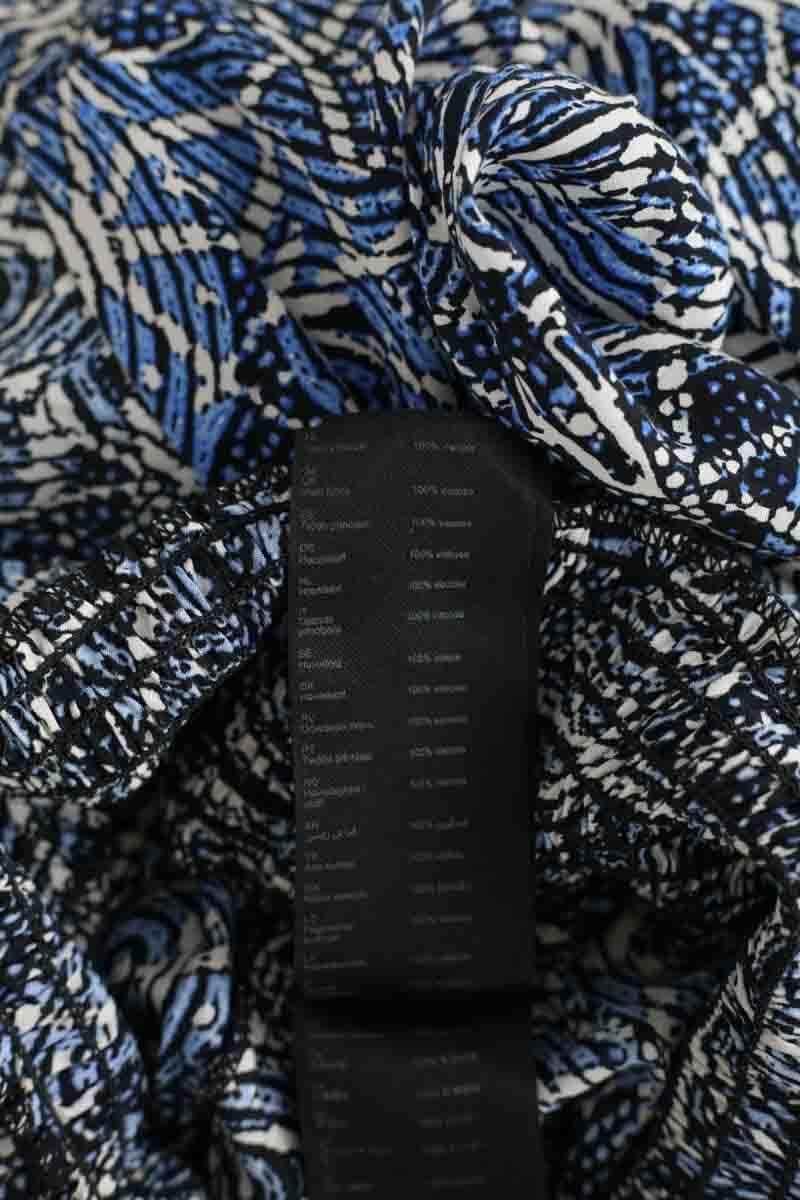 Robe Maje Bleu en Viscose