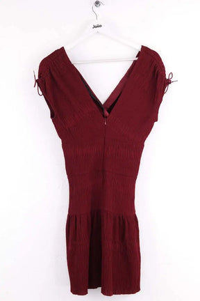 Robe Maje Bordeaux en Viscose