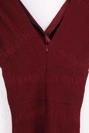 Robe Maje Bordeaux en Viscose