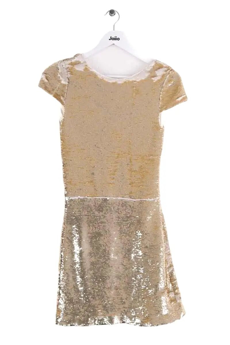 Robe Maje Doré en Synthétique, taille S - Seconde Main