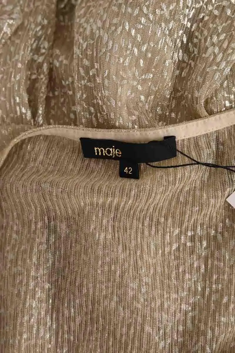Robe Maje Doré en Synthétique
