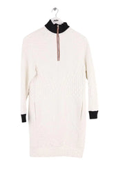 Robe Maje Ecru en Synthétique, taille S - Seconde Main