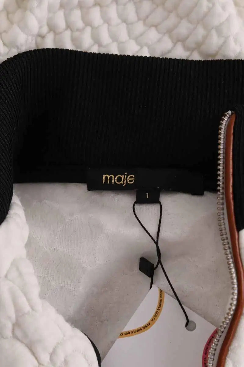 Robe Maje Ecru en Synthétique