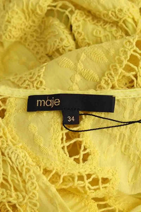 Robe Maje Jaune en Coton