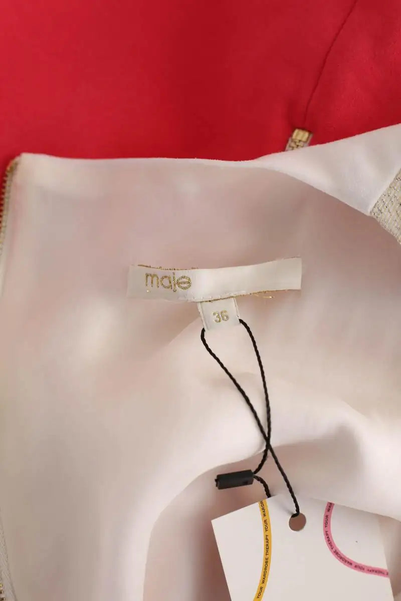 Robe Maje Lauren Rose en Synthétique