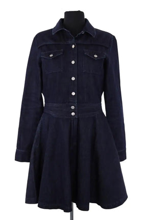 Robe Maje Marine en Coton, taille L - Seconde Main