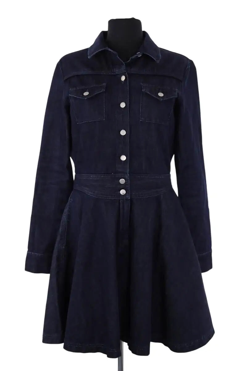Robe Maje Marine en Coton, taille L - Seconde Main