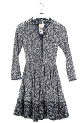 Robe Maje Marine en Coton, taille S - Seconde Main