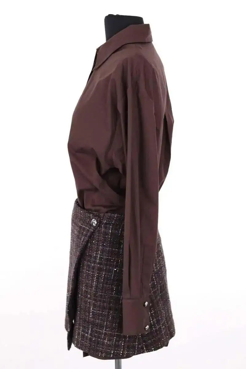 Robe Maje Marron en Coton