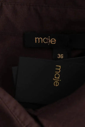 Robe Maje Marron en Coton