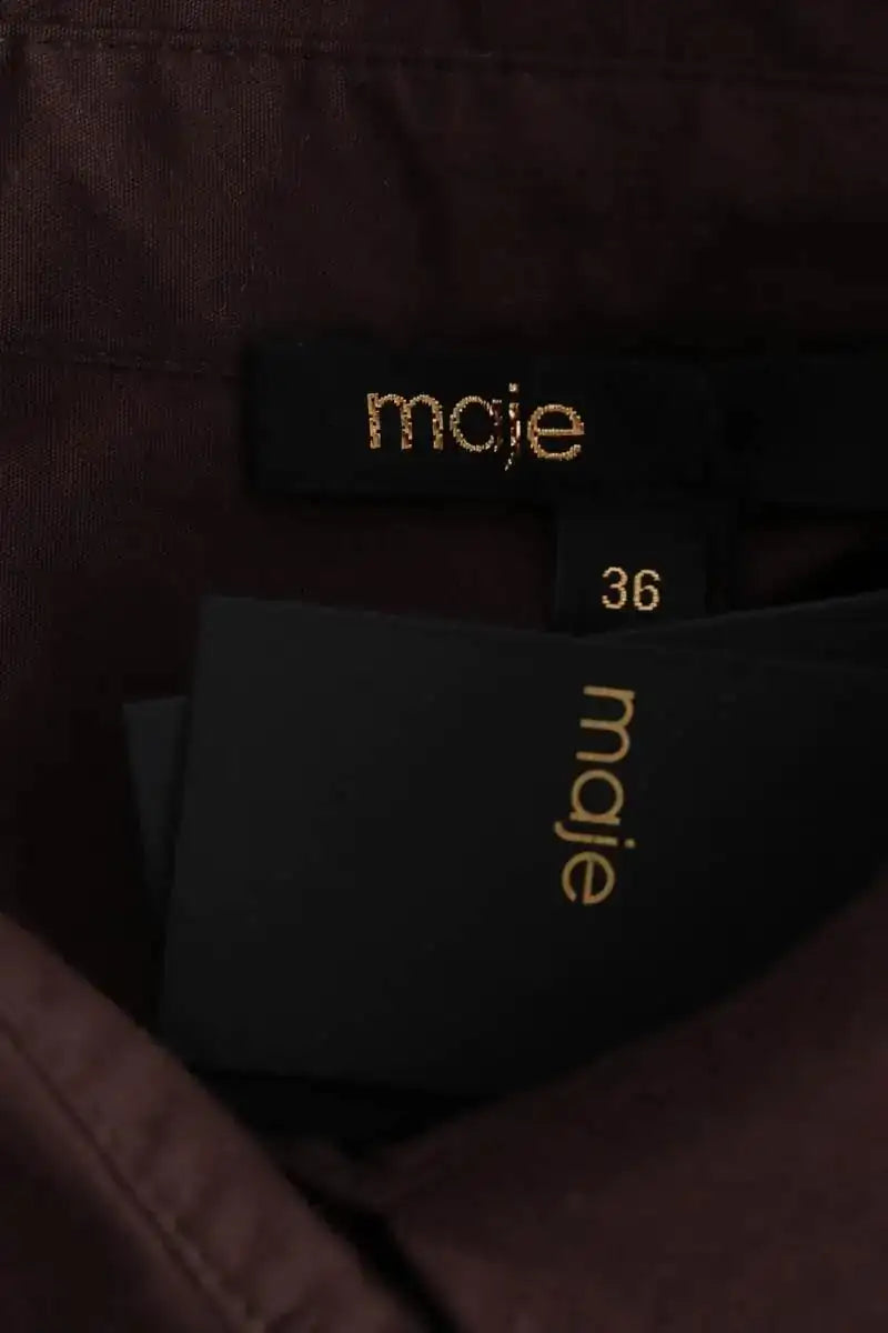 Robe Maje Marron en Coton