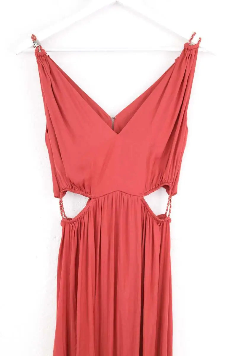 Robe Maje Marron en Synthétique