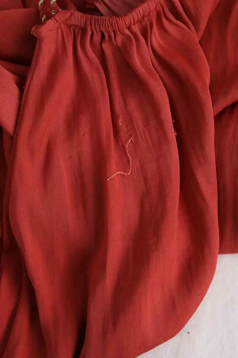Robe Maje Marron en Synthétique