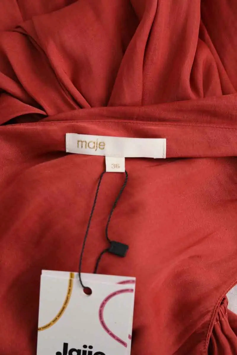 Robe Maje Marron en Synthétique