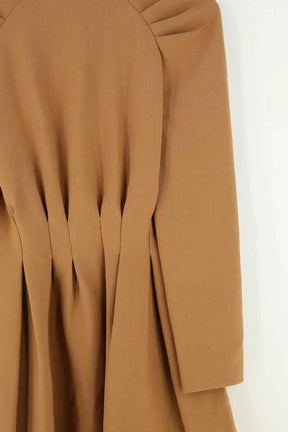 Robe Maje Marron en Synthétique