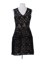 Robe Maje Noir en Coton, taille M - Seconde Main