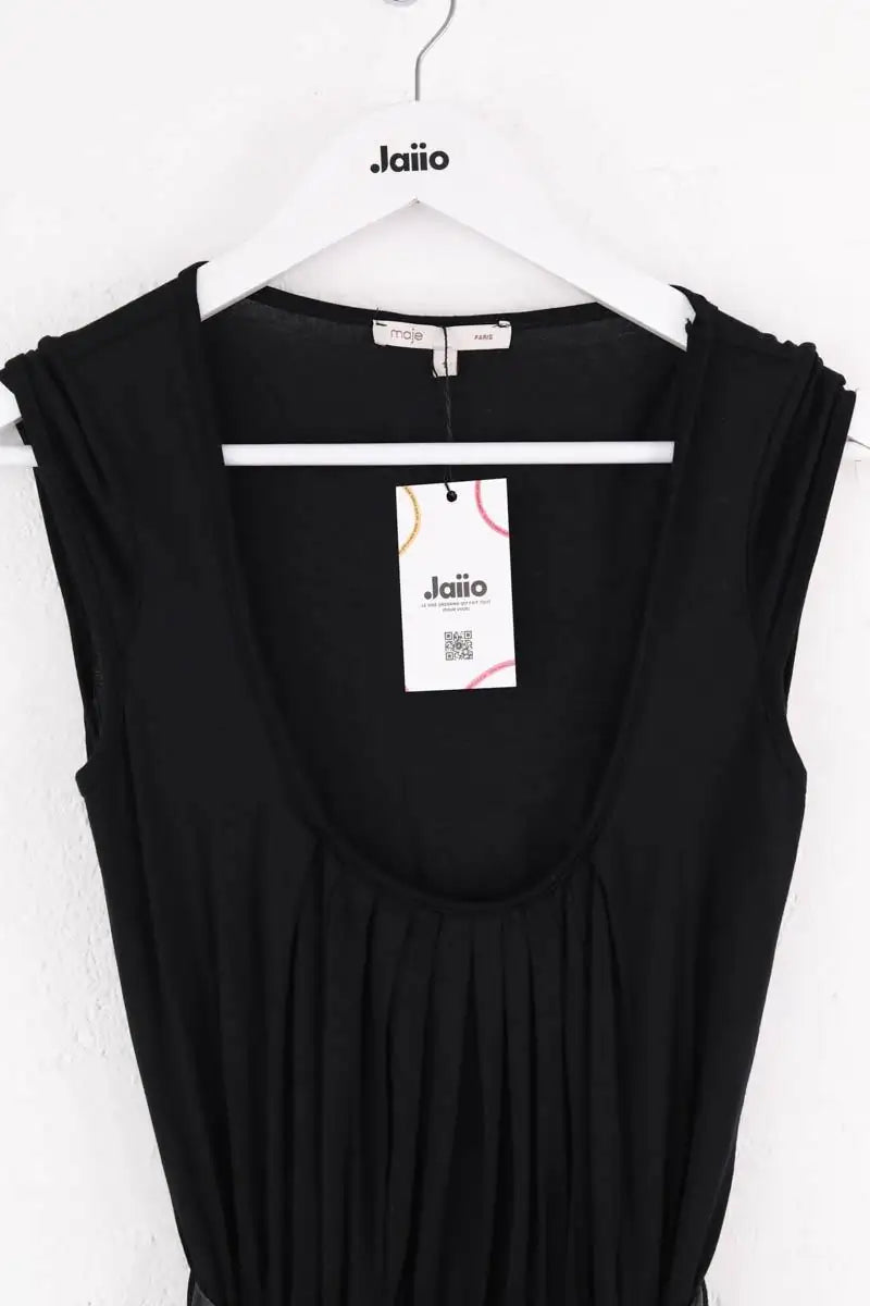 Robe Maje Noir en Coton